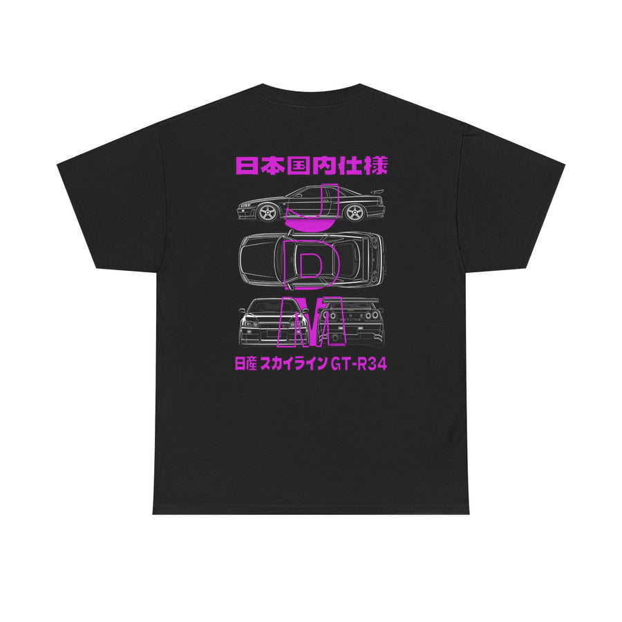 Blue Prints - T-Shirt (GT-R34)