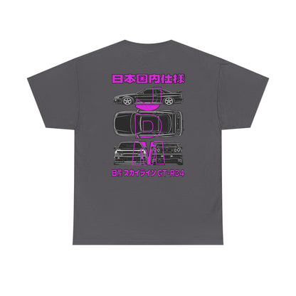 Blue Prints - T-Shirt (GT-R34)