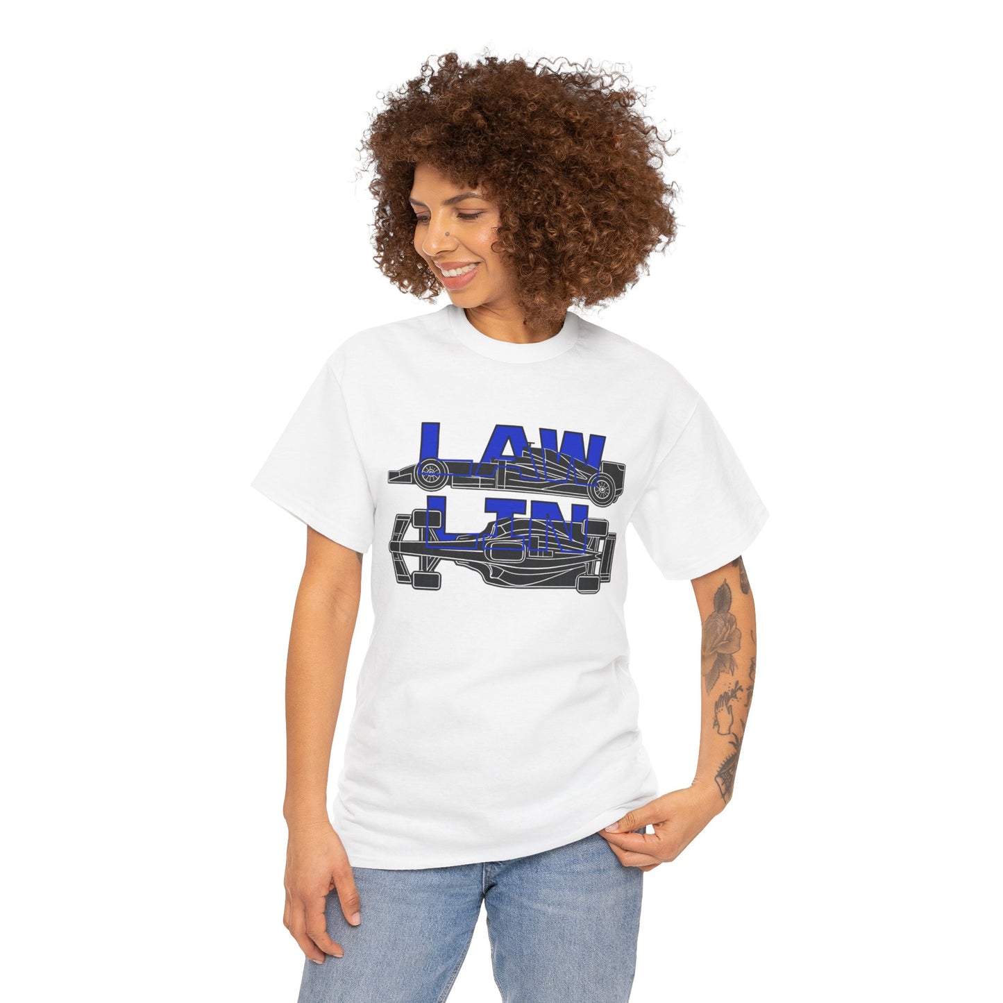 Racing Team Initials - T-Shirt (LAW and LIN)