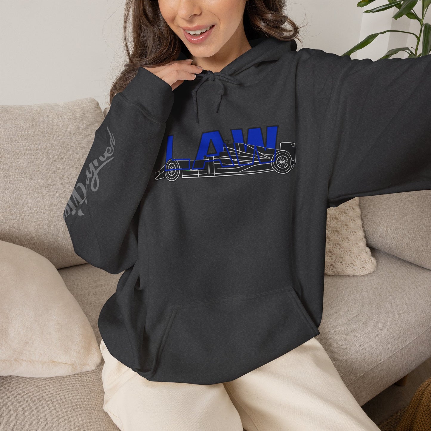 Racing Initials - (LAW) Hoodie