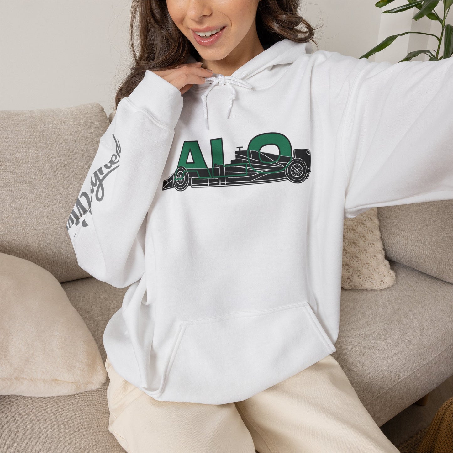 Racing Initials - (ALO) Hoodie