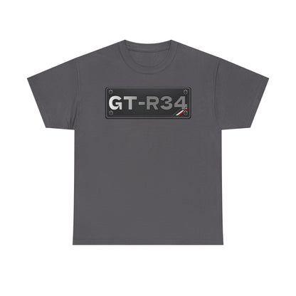 Original Designs / Number Plates - T-Shirt (GTR-R34)