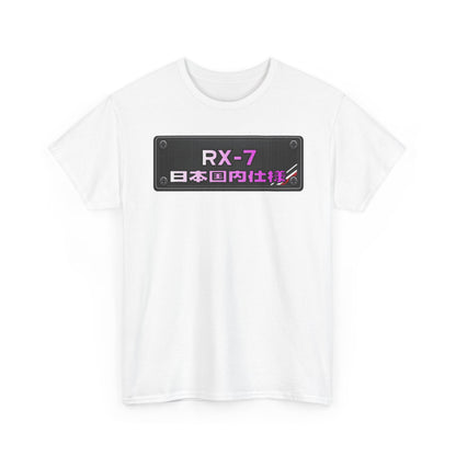 Blue Prints / Number Plates - T-Shirt (RX-7)