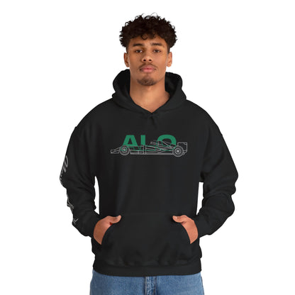 Racing Initials - (ALO) Hoodie