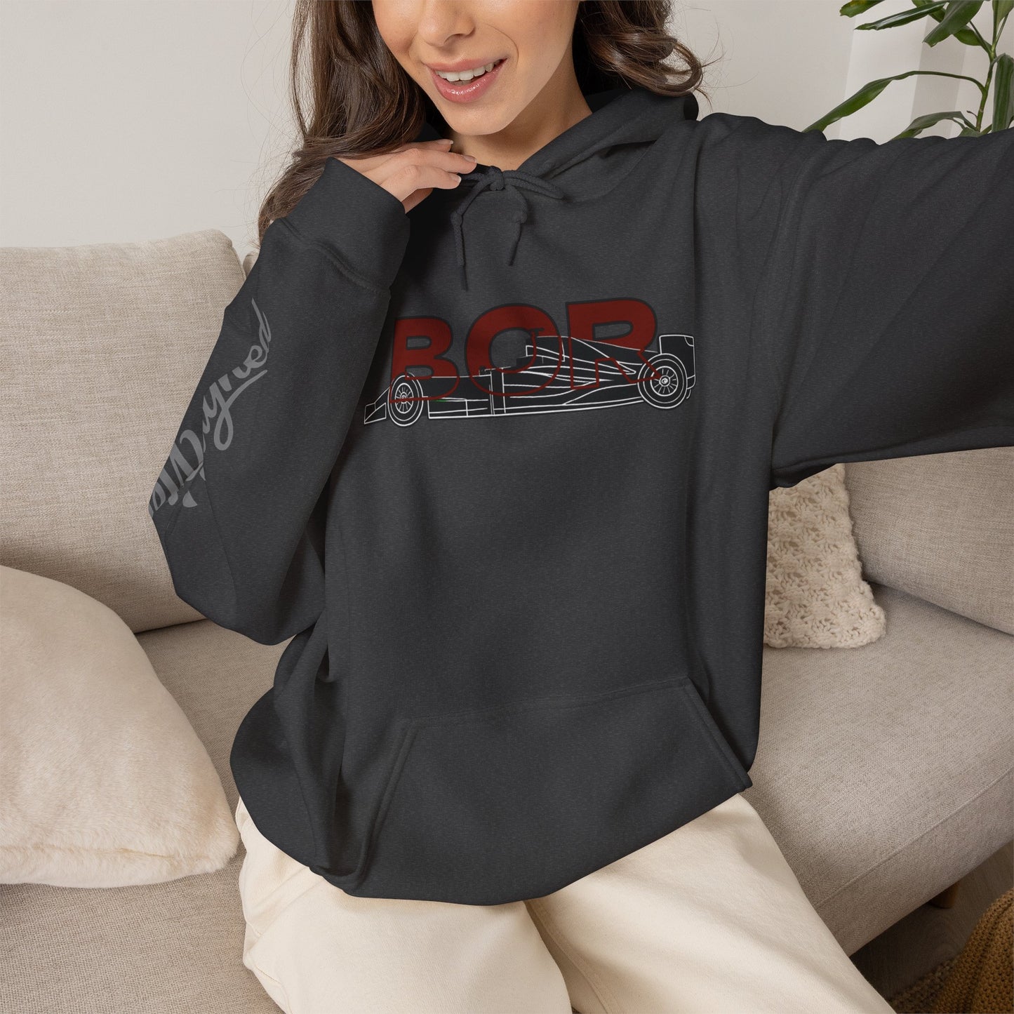 Racing Initials - (BOR) Hoodie