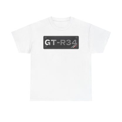 Original Designs / Number Plates - T-Shirt (GTR-R34)