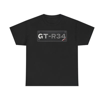 Original Designs / Number Plates - T-Shirt (GTR-R34)