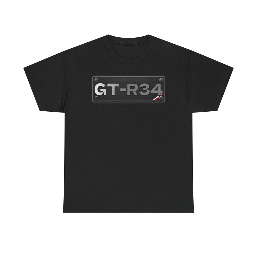 Original Designs / Number Plates - T-Shirt (GTR-R34)