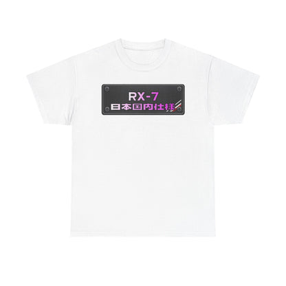 Blue Prints / Number Plates - T-Shirt (RX-7)