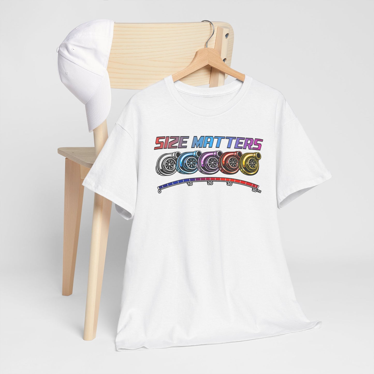 Size Matters (Multi Coloured) - T-Shirt