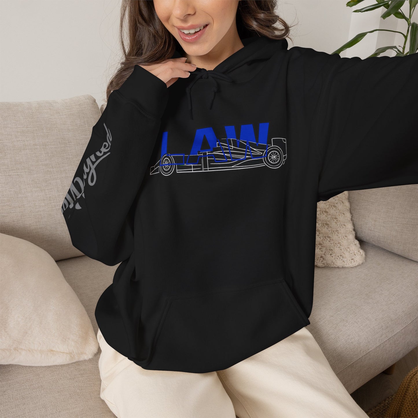 Racing Initials - (LAW) Hoodie